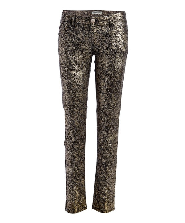 Low Rise Metallic Print Skinny jeans Pants - Eye Candy Sensation Apparel & Accessories