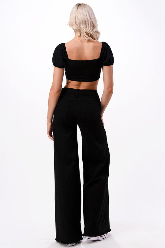 CROSS STRAP CROP TOP - Eye Candy Sensation