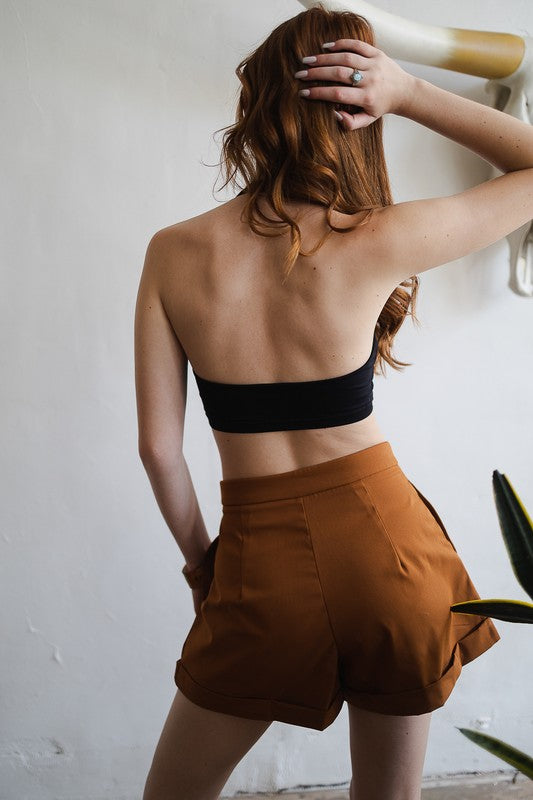 Solid Padded Halter Bralette - Eye Candy Sensation