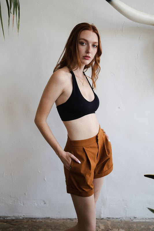 Solid Padded Halter Bralette - Eye Candy Sensation