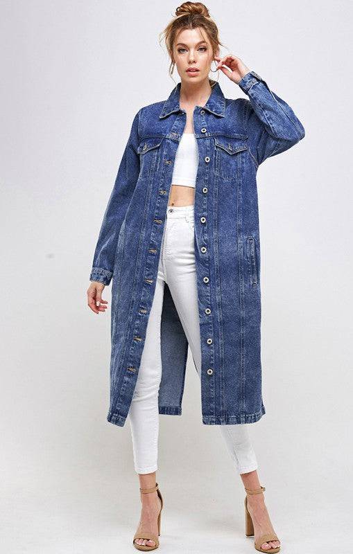 NON-STRETCH THIRD QUARTER DENIM JACKET Blue Age