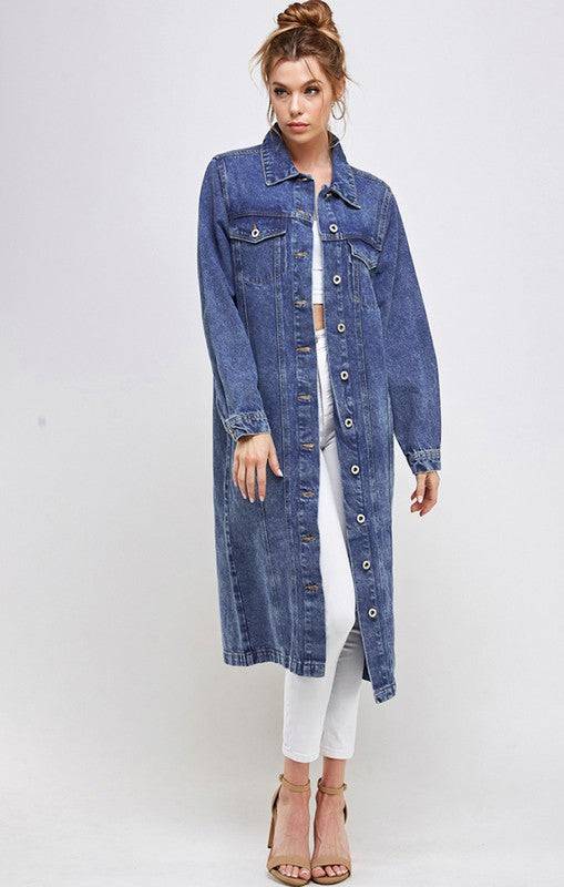 NON-STRETCH THIRD QUARTER DENIM JACKET Blue Age