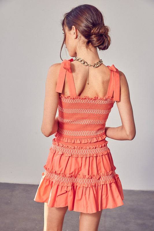 Smocked Bow Strap Top Do + Be Collection