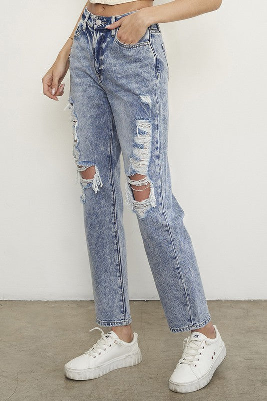 SLIM BOYFRIEND JEANS - Eye Candy Sensation