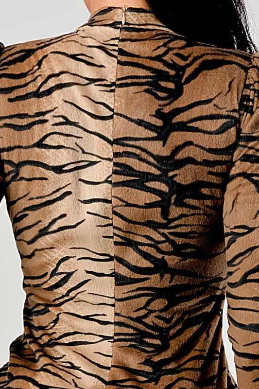Athina transition animal print mini dress - Eye Candy Sensation