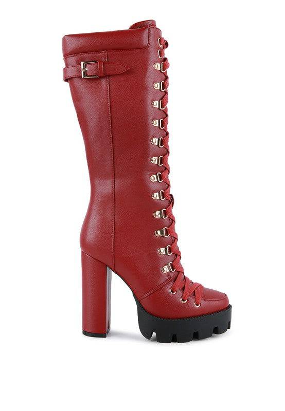 MAGNOLIA Cushion Collared Lace Up Boots Rag Company