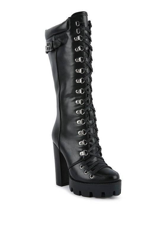 MAGNOLIA Cushion Collared Lace Up Boots Rag Company