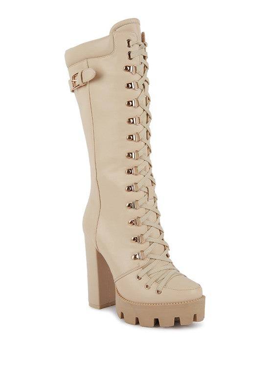 MAGNOLIA Cushion Collared Lace Up Boots Rag Company