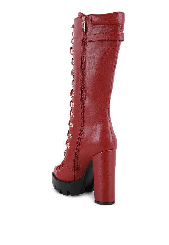 MAGNOLIA Cushion Collared Lace Up Boots Rag Company