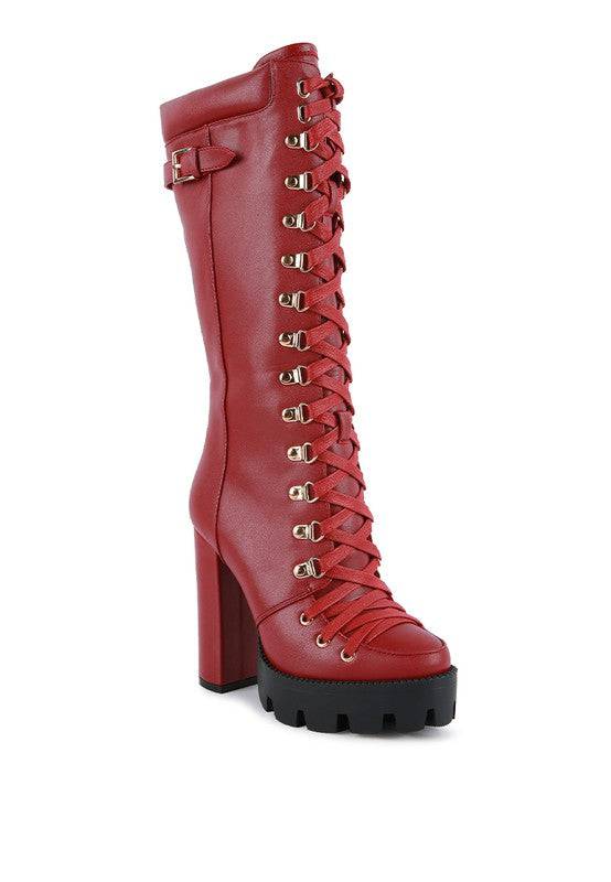 MAGNOLIA Cushion Collared Lace Up Boots Rag Company