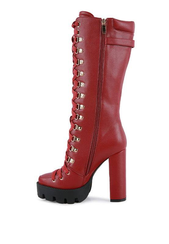MAGNOLIA Cushion Collared Lace Up Boots Rag Company