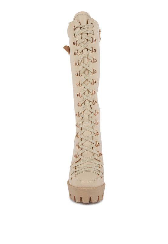 MAGNOLIA Cushion Collared Lace Up Boots Rag Company