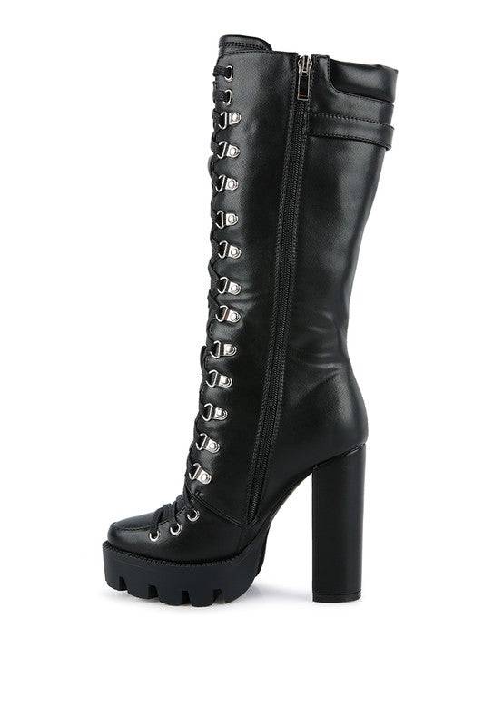MAGNOLIA Cushion Collared Lace Up Boots Rag Company