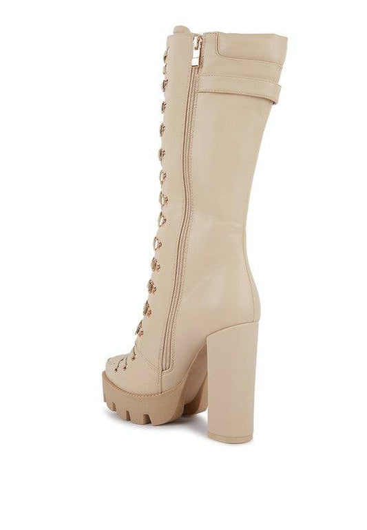 MAGNOLIA Cushion Collared Lace Up Boots Rag Company