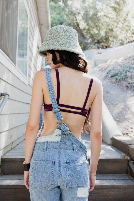 Crushed Velvet Bralette - Eye Candy Sensation