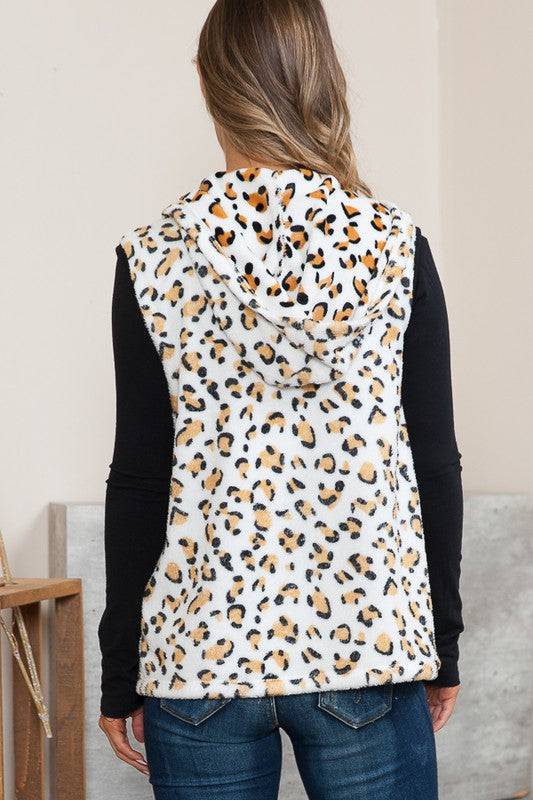 Hoodie Vest with Pockets Orange Farm Clothing
