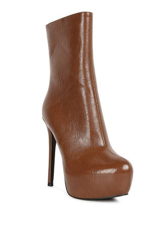 Marsha High Platform Stiletto Ankle Boot Rag Company