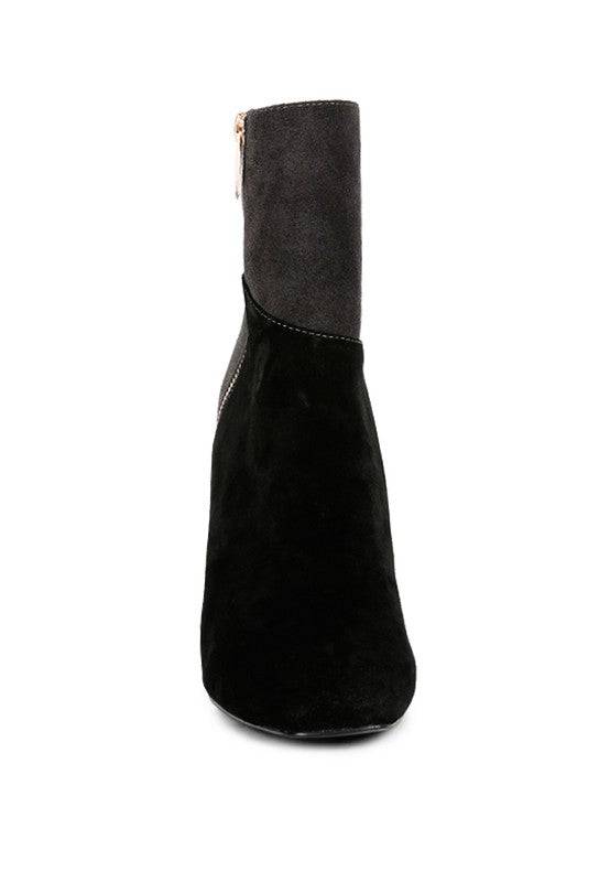 EZRA Patchwork Suede Ankle Boots Rag Company