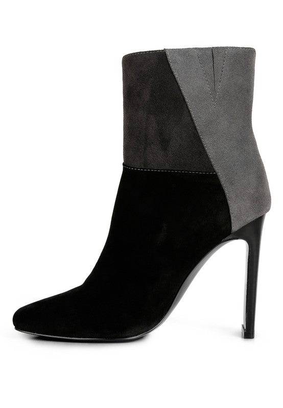 EZRA Patchwork Suede Ankle Boots Rag Company