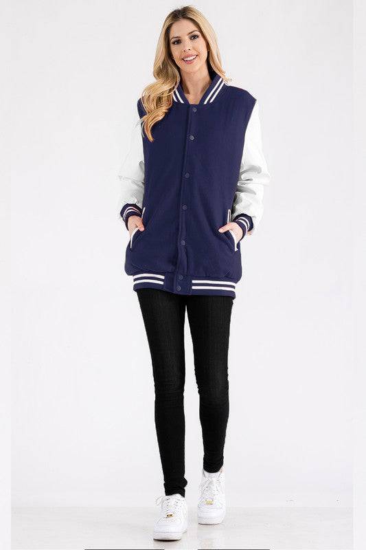 Boyfriend OverSize Letteman Jacket WEIV