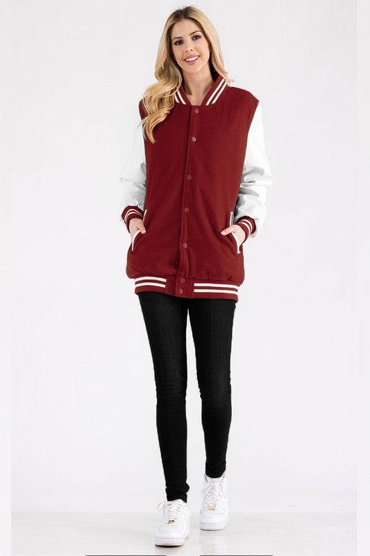 Boyfriend OverSize Letteman Jacket WEIV