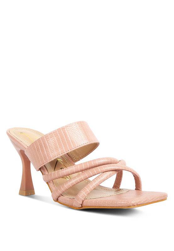 CHIRI Criss Cross Strap Spool Heel Sandsals Rag Company