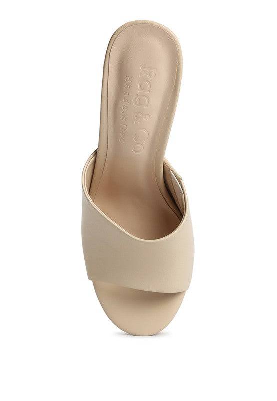 Shuri Open Toe High Block Heel Sandals Rag Company