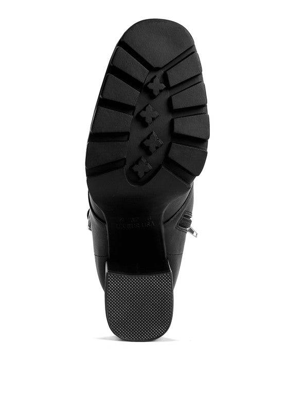 Grahams Faux Leather Lace Up Boots Rag Company