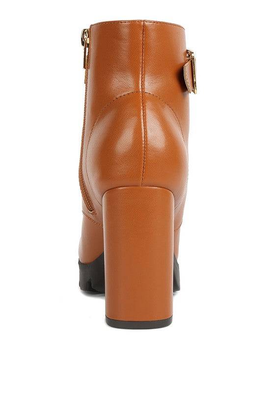 Grahams Faux Leather Lace Up Boots Rag Company