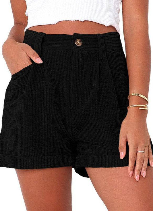High waisted corduroy shorts - Eye Candy Sensation