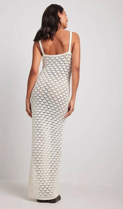 Crochet Knitted Maxi Dress Miss Sparkling