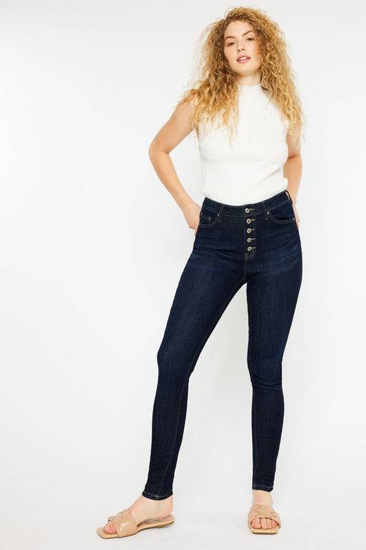 Curvy Fit High Rise Super Skinny Jeans Kan Can USA