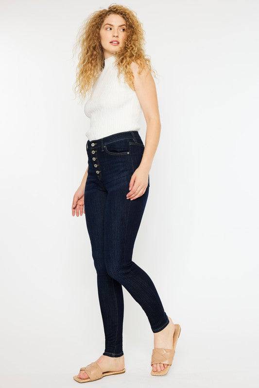 Curvy Fit High Rise Super Skinny Jeans Kan Can USA