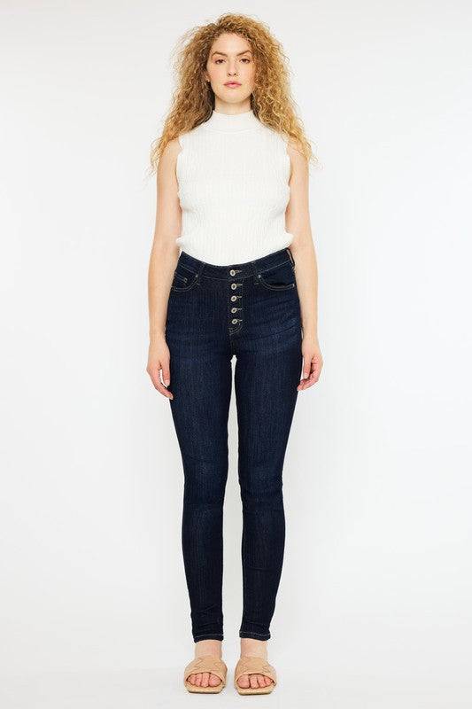 Curvy Fit High Rise Super Skinny Jeans Kan Can USA