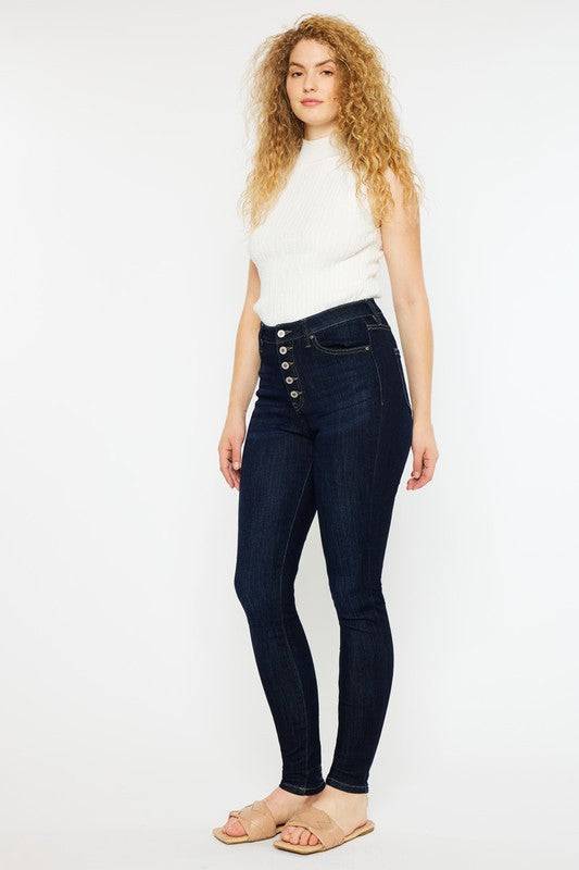 Curvy Fit High Rise Super Skinny Jeans Kan Can USA