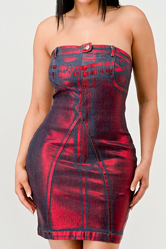 Hellcat Denim Dress - Eye Candy Sensation