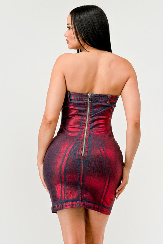 Hellcat Denim Dress - Eye Candy Sensation