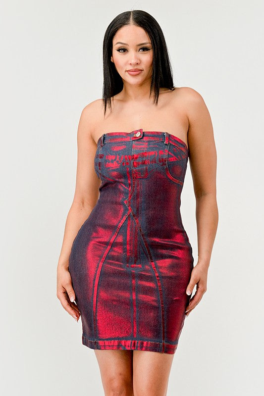 Hellcat Denim Dress - Eye Candy Sensation