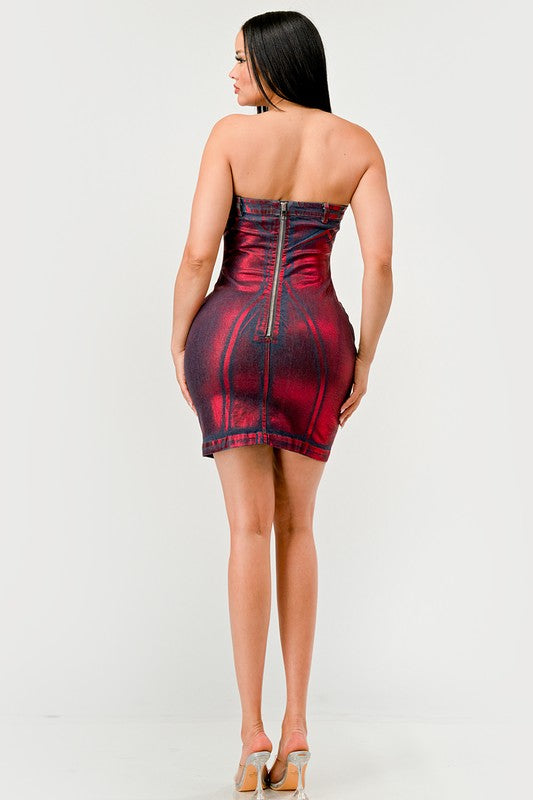 Hellcat Denim Dress - Eye Candy Sensation