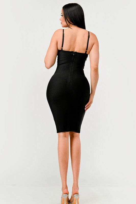 Maze Enigma Bodycon Dress - Eye Candy Sensation