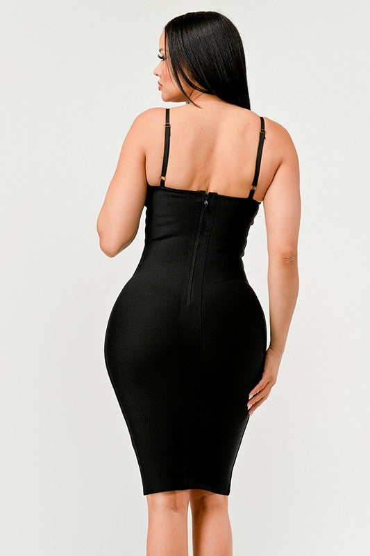 Maze Enigma Bodycon Dress - Eye Candy Sensation