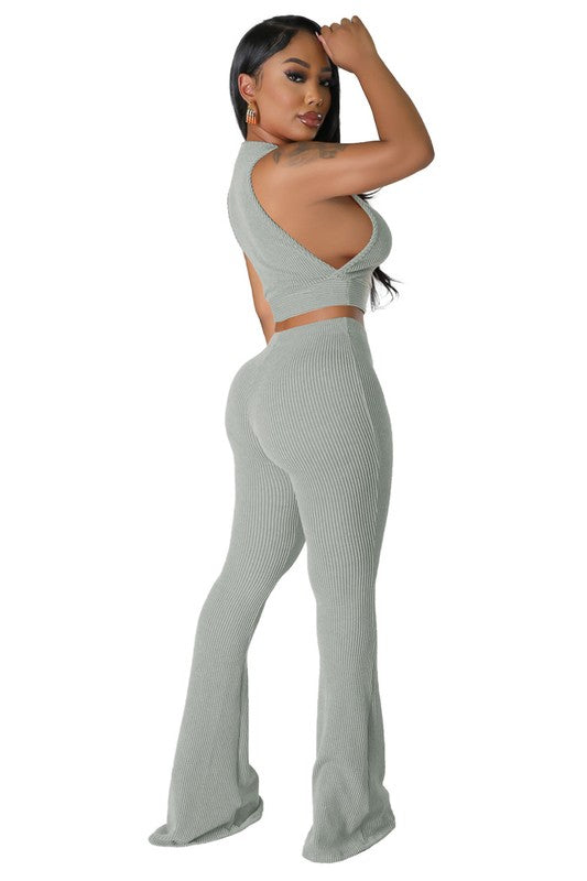 FASHION WOMEN TWO PIECE PANTS SET - Eye Candy Sensation