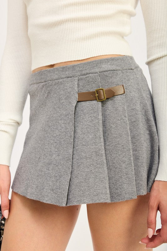 PLEATED MINI SKORT - Eye Candy Sensation