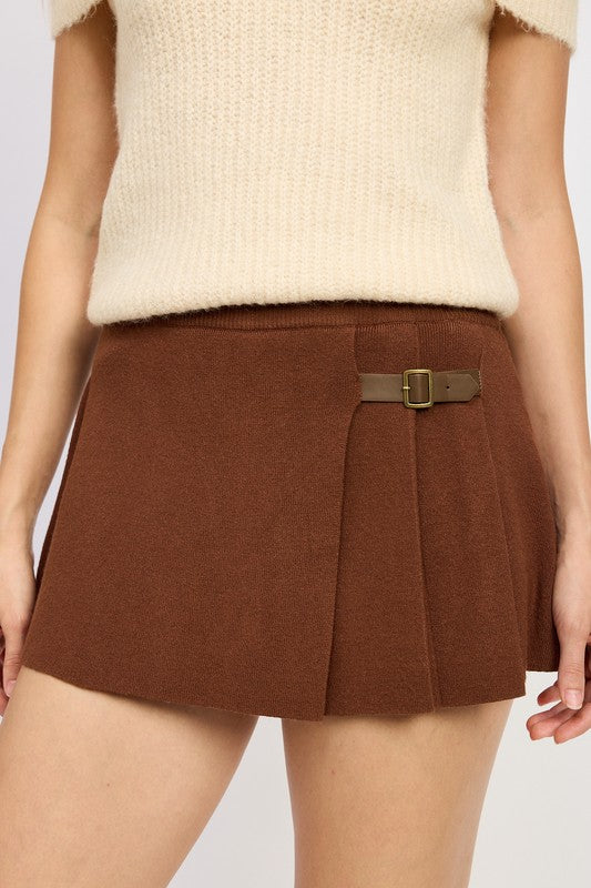 PLEATED MINI SKORT - Eye Candy Sensation