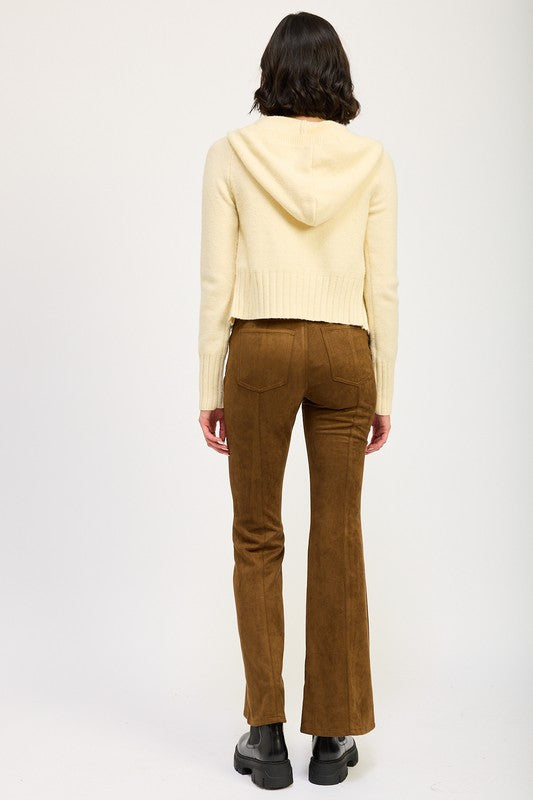 CROPPED HOODIE ZIP UP - Eye Candy Sensation