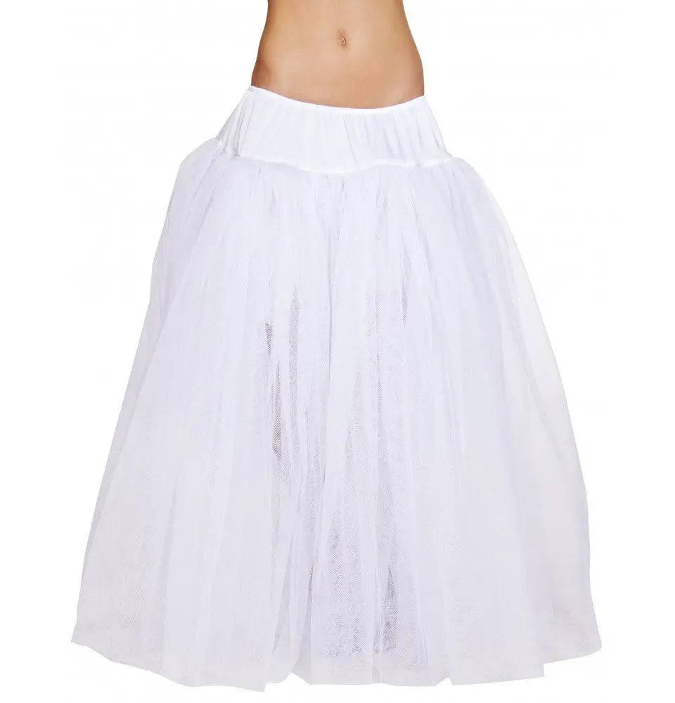 4554 - Full Length White Petticoat Eye Candy Sensation