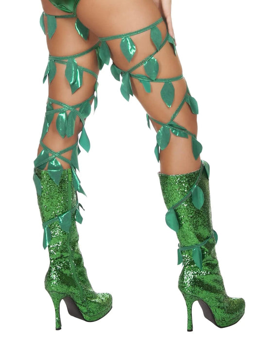4642 - Green Leaf Thigh Wraps Eye Candy Sensation