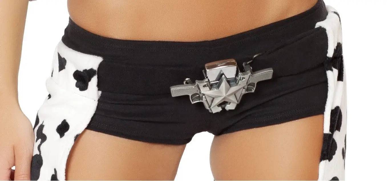 4780 - Double Gun Belt Buckle with Star Detail Eye Candy Sensation