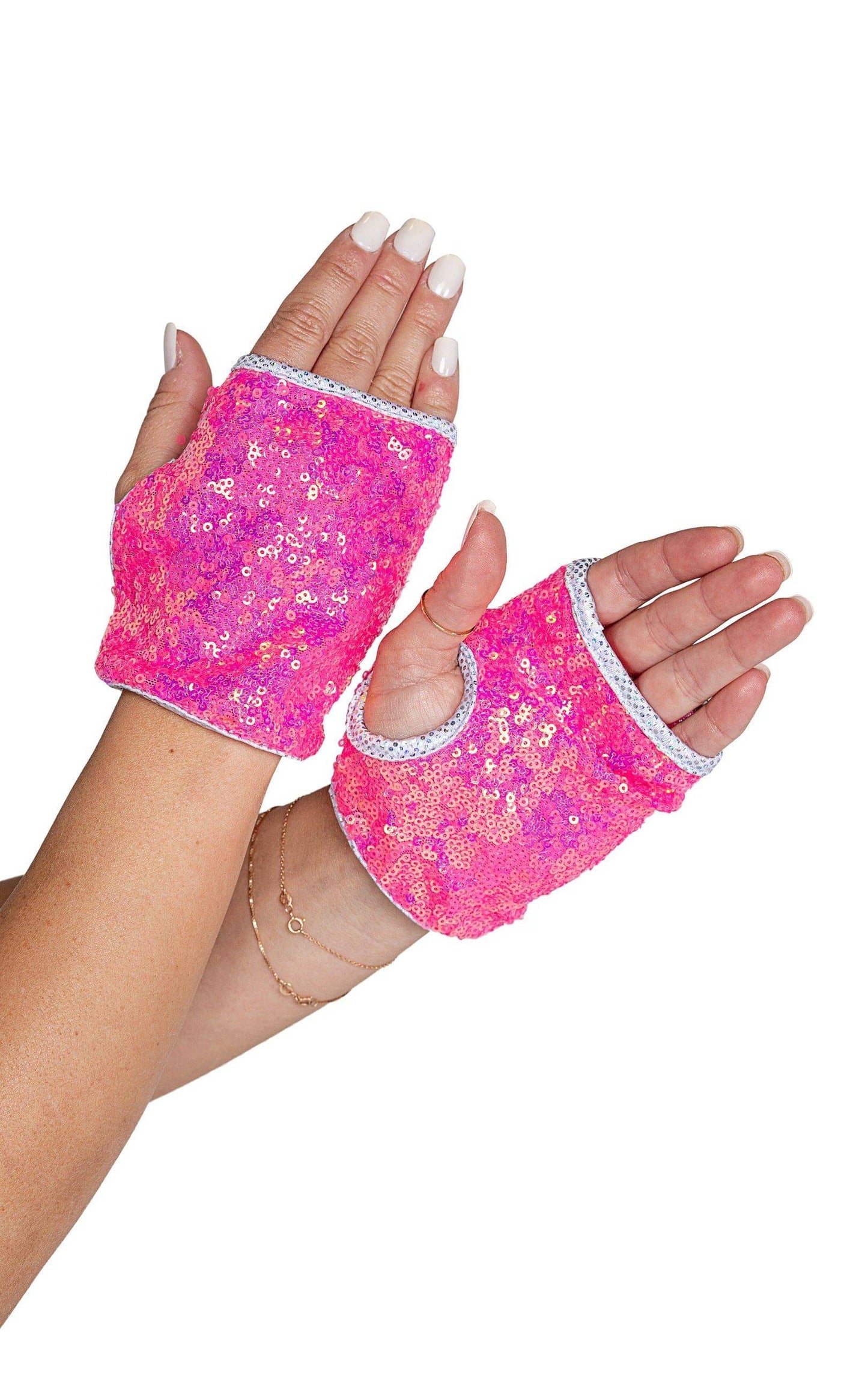 6042 - Open Finger Sequin Gloves Roma Costume