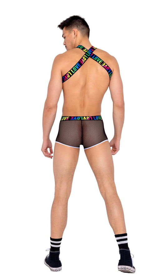 6156 - Men’s Pride Harness with Suspenders Roma